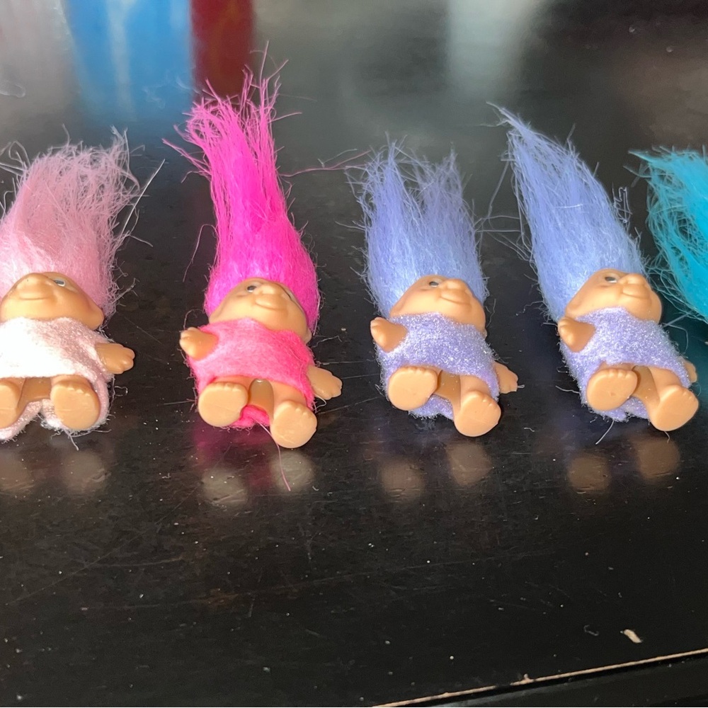 Vintage Troll Pencil Toppers - Picture 3 of 3